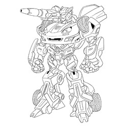 Раскраска Автобот Джаз