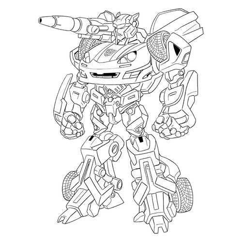 Раскраска Автобот Джаз