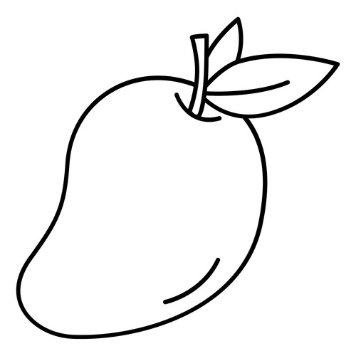 Раскраска Манго для малышей