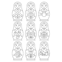 Набор матрёшек для малышей