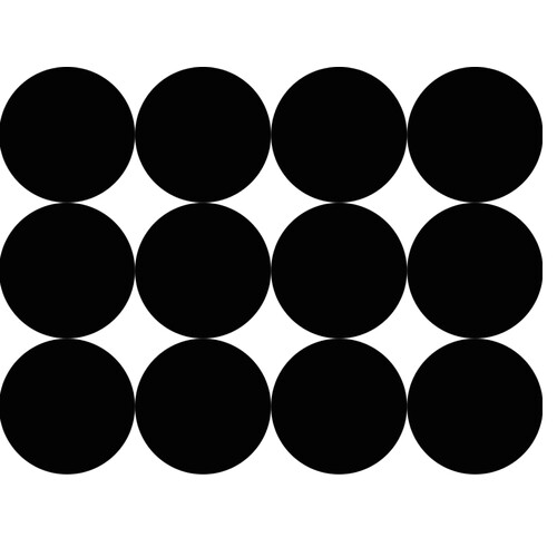 Контрастная карточка Чёрные шары