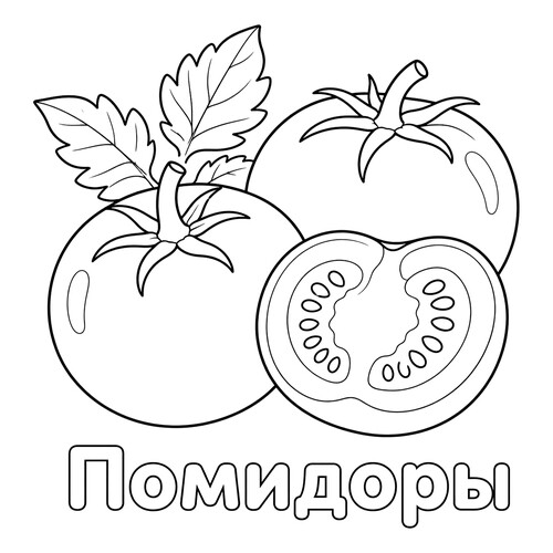 Раскраска Помидоры