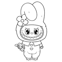 Раскраска Лабубу Май Мелоди