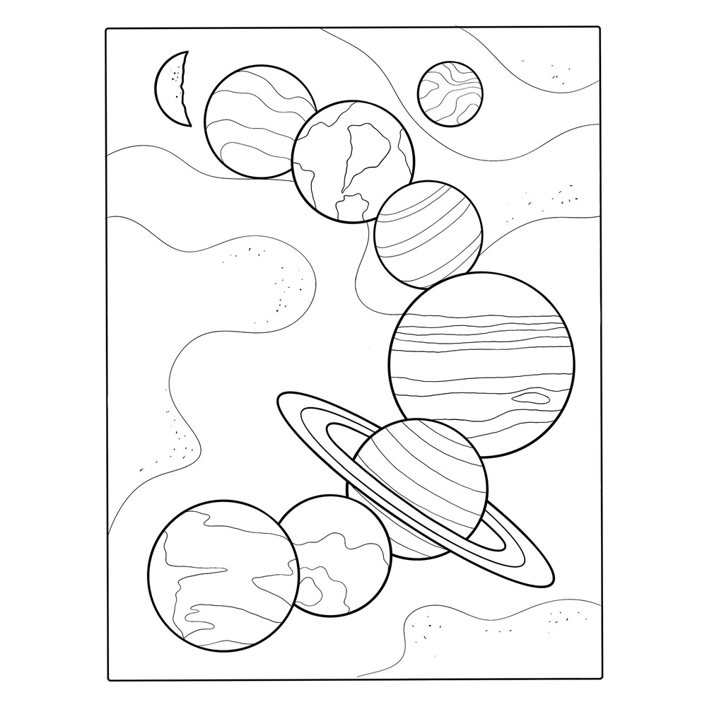 Раскраска по номерам Парад планет (BRM28317)