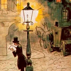 Сказка Старый уличный фонарь