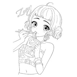 Аниме Зои из Хантрикс