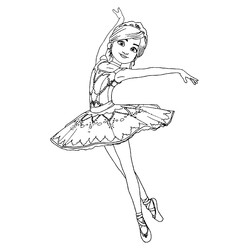 Раскраска Фелис из мультфильма Балерина