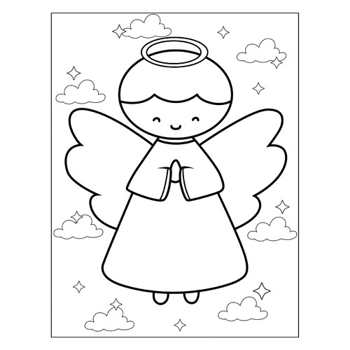Простой ангел для дошкольников