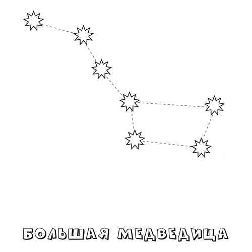 Раскраски созвездия с названиями | для детей, распечатать