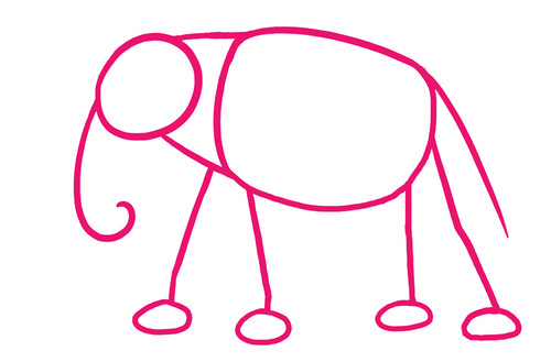 Как нарисовать слона 1
