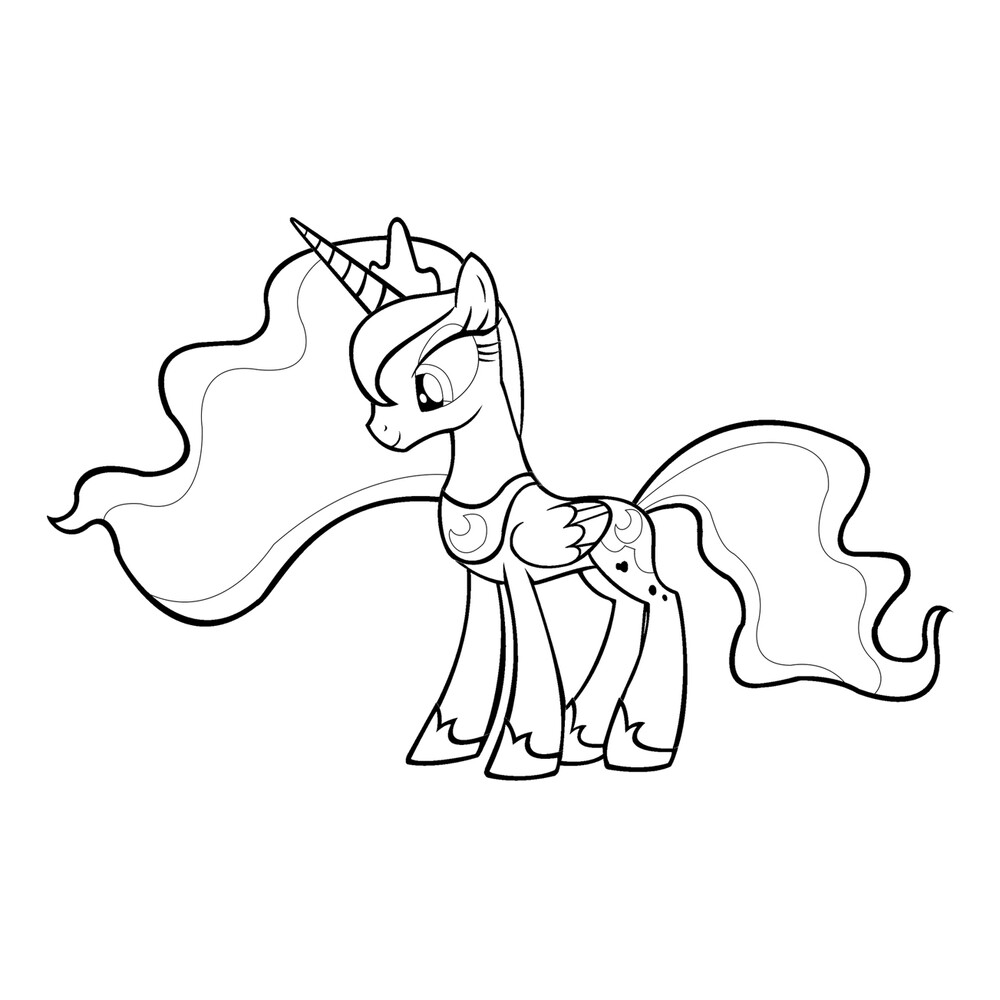 Раскраска DEVAR. Мой маленький пони. Девочки из Эквестрии: Сумеречная Искорка, Флаттершай и Рарити