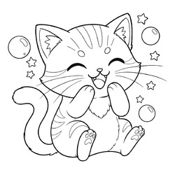 Котёнок заходится от смеха