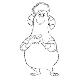 Раскраска Кудряшка (Шозейфина)