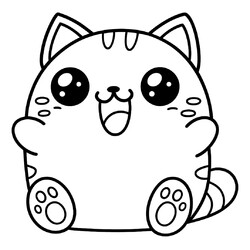 Малюсенький аниме котёнок