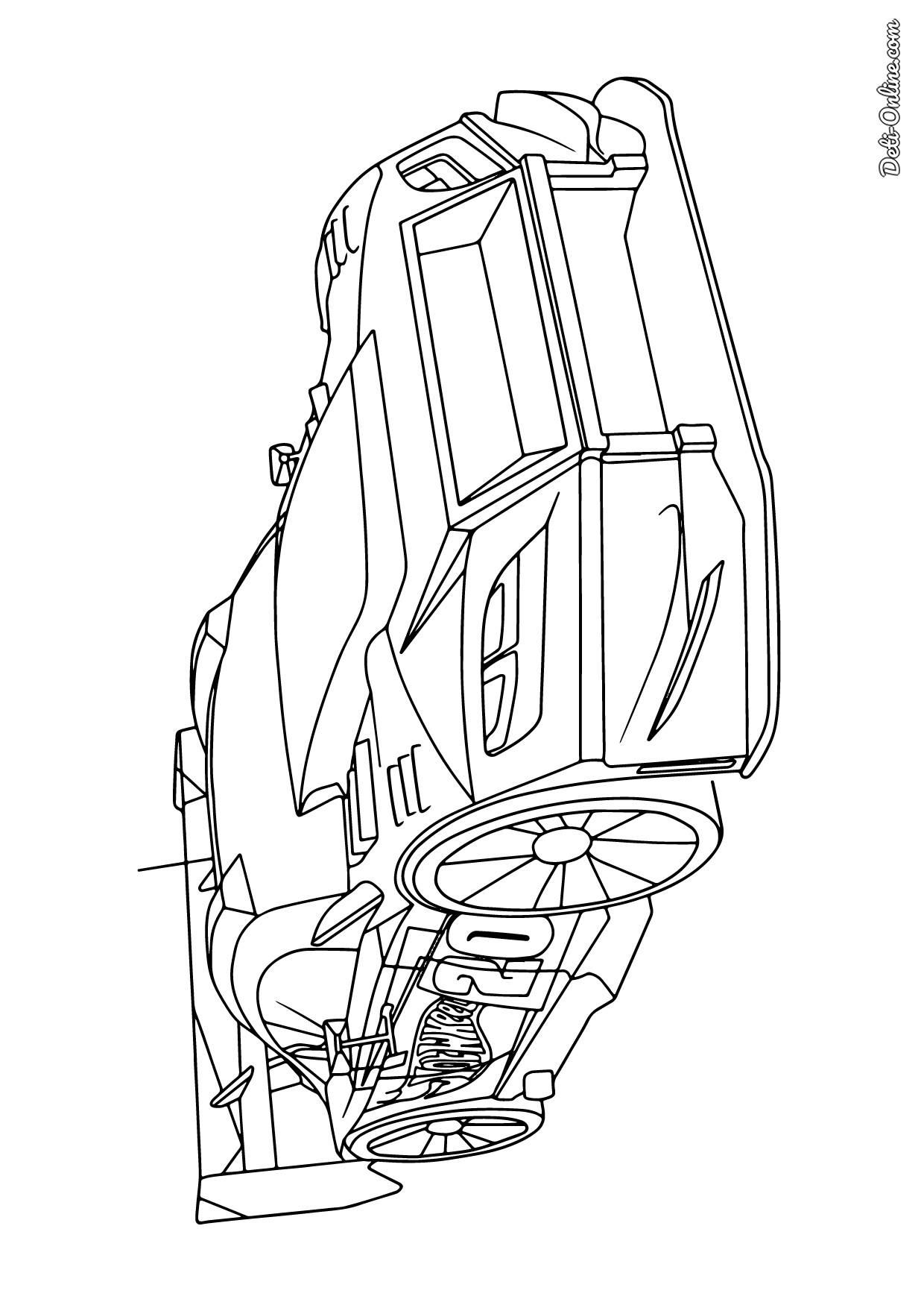 Раскраска Хот Вилс спортивный авто | распечатать раскраски для детей