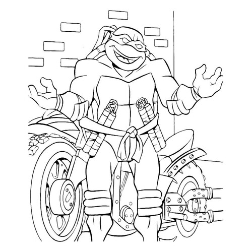 Микеланджело и мотоцикл