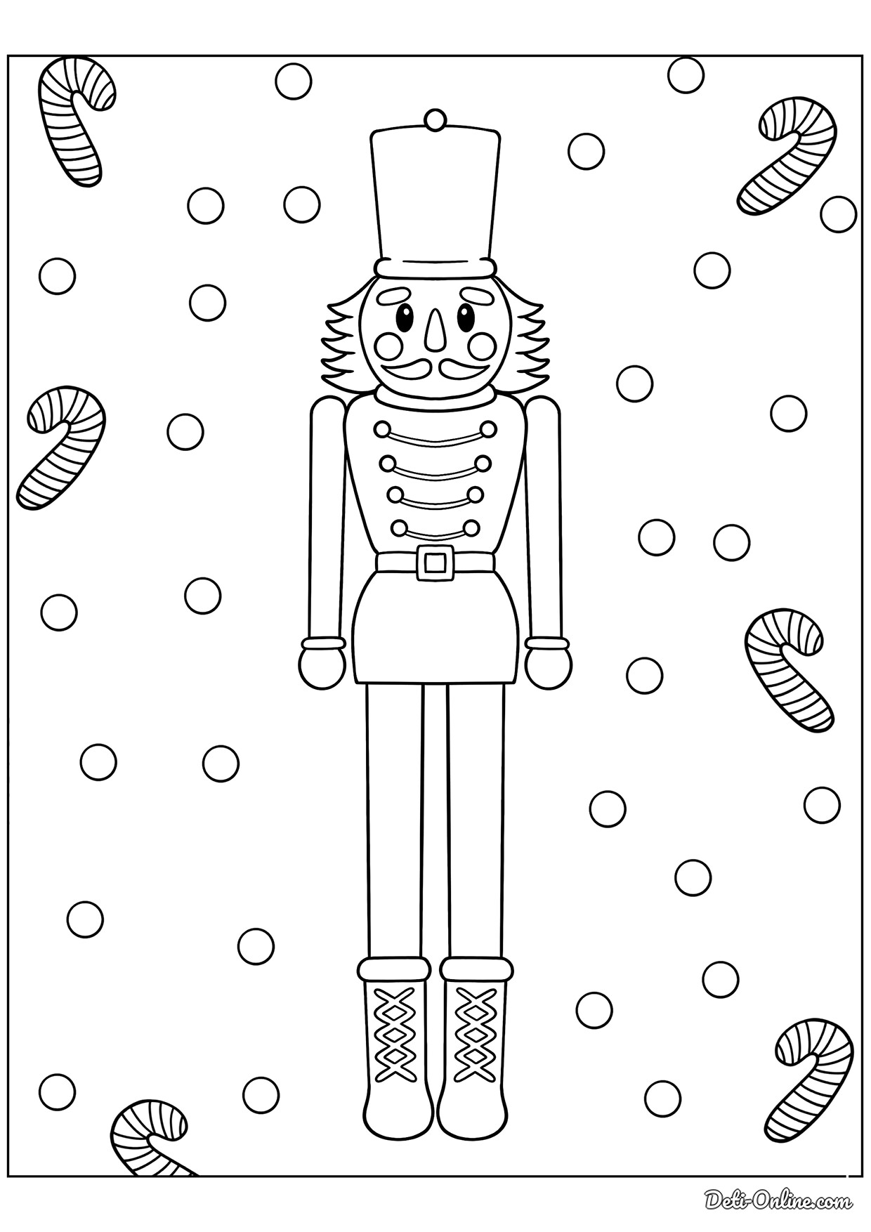 Щелкунчик рисунок раскраска (41 фото)