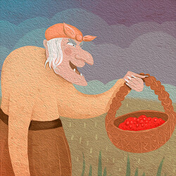 Сказка Баба Яга и ягоды