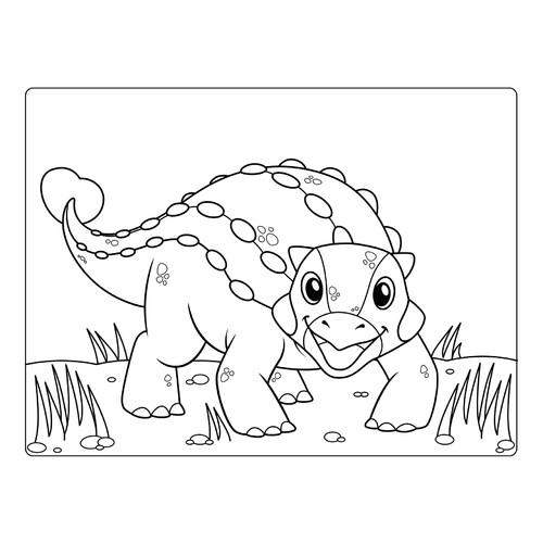 Мультяшный Анкилозавр