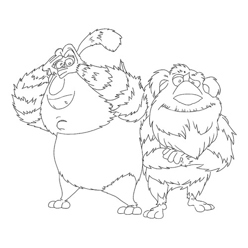 Раскраска Финник и Старейшина Фин