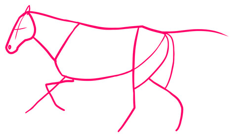 Как нарисовать лошадь 1