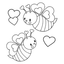 Валентинка пчёлки