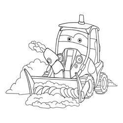 Трактор-снегоуборщик