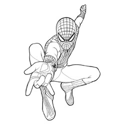 Смывающаяся раскраска с фломастерами Spider-Man