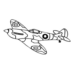 Раскраска Бумажный самолетик