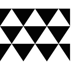 Контрастная карточка Белые треугольники