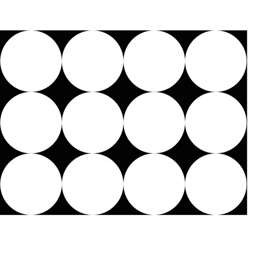 Контрастная карточка Белые шары