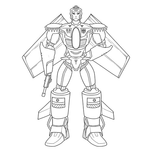 Раскраска Десептикон Дредвинг в Имперской вселенной