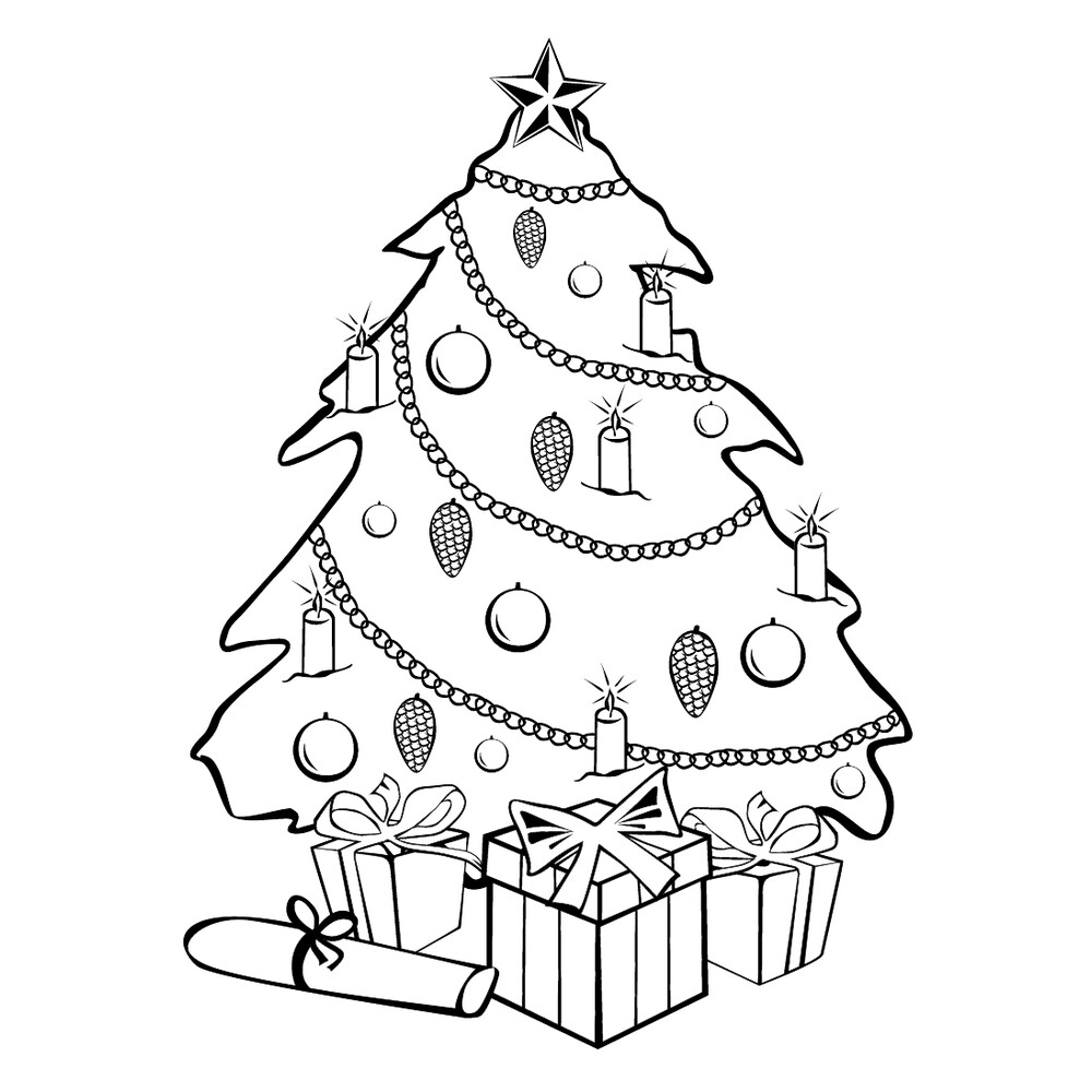 35 лучших раскрасок рождественской елки для ваших малышей