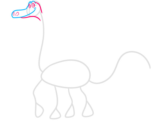 Как нарисовать динозавра Арло 3