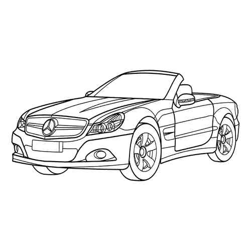 Раскраски Мерседес | распечатать раскраски Мерседесов
