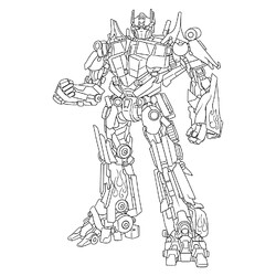 Раскраска Оптимус Прайм (Вселенная фильмов)