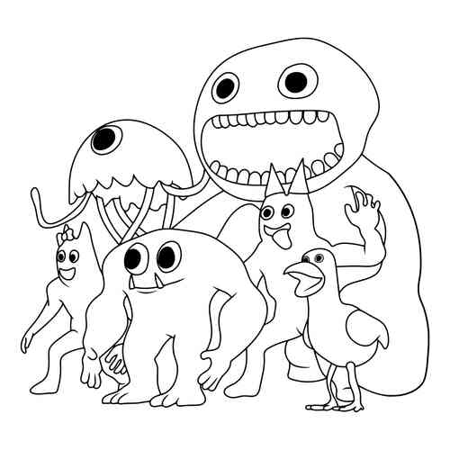 Раскраски Банбан распечатать | Гарден оф Банбан