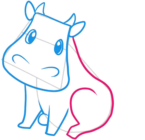 Как нарисовать корову 5