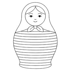 Полосатая матрёшка