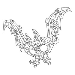 Раскраска Десептикон Рэтбэт в Праймарианской вселенной