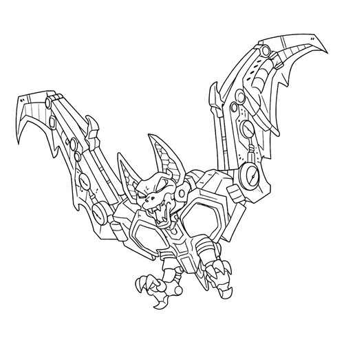 Раскраска Десептикон Рэтбэт в Праймарианской вселенной