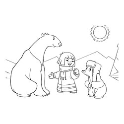 Умка с мамой и Тайкэ