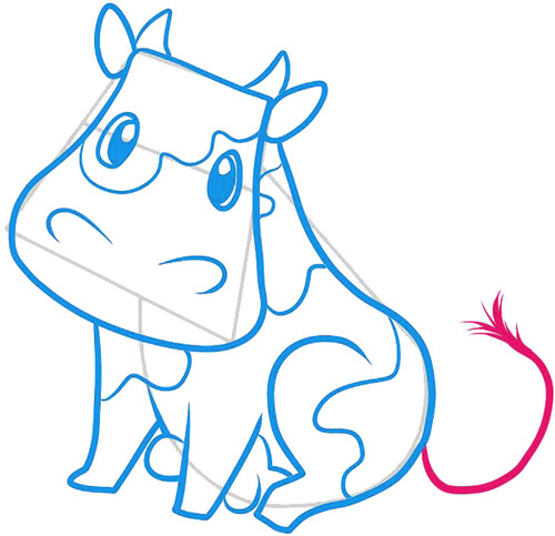 Как нарисовать корову 7