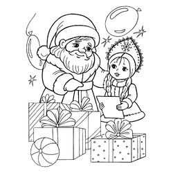 Дед Мороз, Снегурочка и подарки