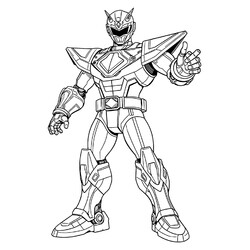 Раскраска Робот Рейнджер