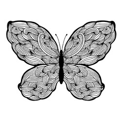 Бабочка с плетениями