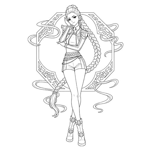 Раскраска Руми исполняет песню Золотые