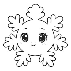 Аниме снежинка