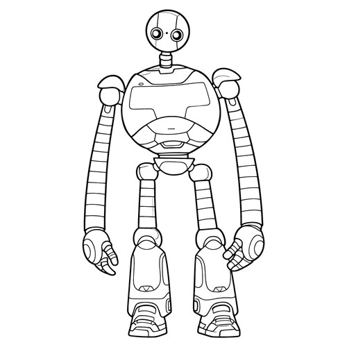 Раскраска Дикий робот Роз (Роззум-7134)