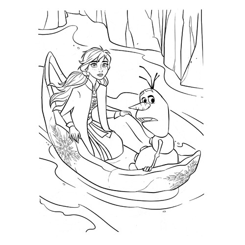 Анна и Олаф в лодке